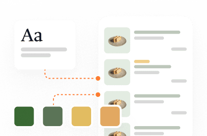 Colores y diseño personalizado