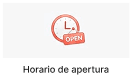 Widget horario de apertura