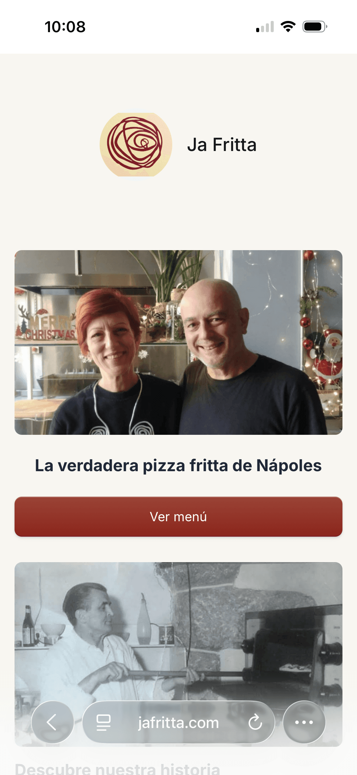 Ejemplo de web de restaurante