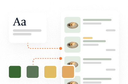Colores y diseño personalizado